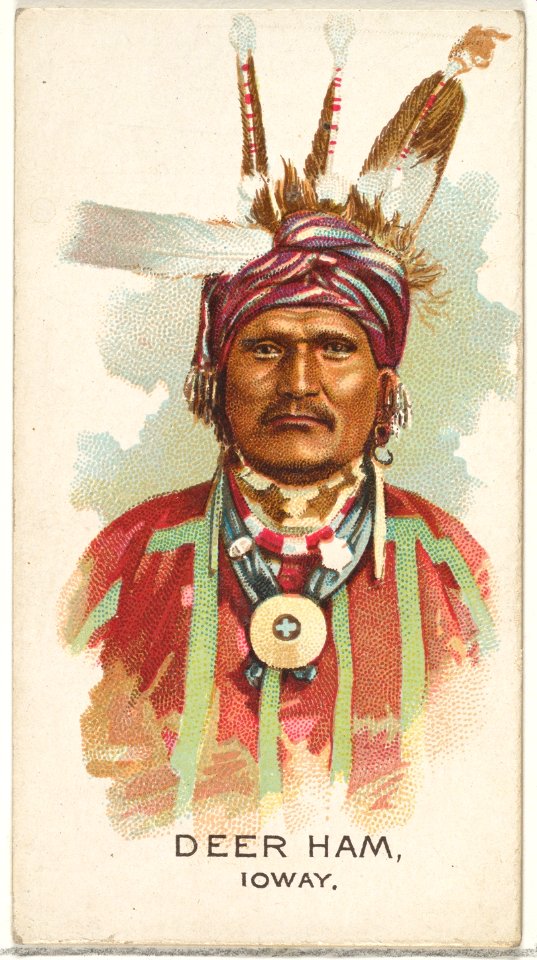 Deer Ham, Ioway, from the American Indian Chiefs series (N2) for Allen & Ginter Cigarettes Brands MET DP828005