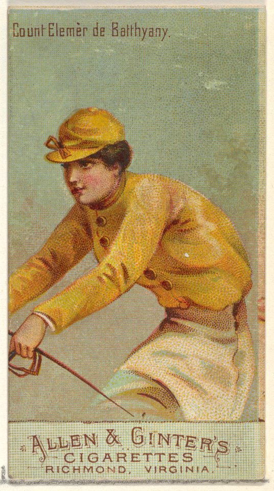 Count Elemer de Batthyany, from the Racing Colors of the World series (N22b) for Allen & Ginter Cigarettes MET DP835251