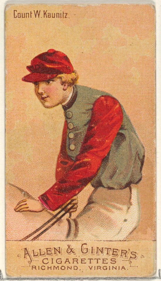 Count W. Kaunitz, from the Racing Colors of the World series (N22b) for Allen & Ginter Cigarettes MET DP835253