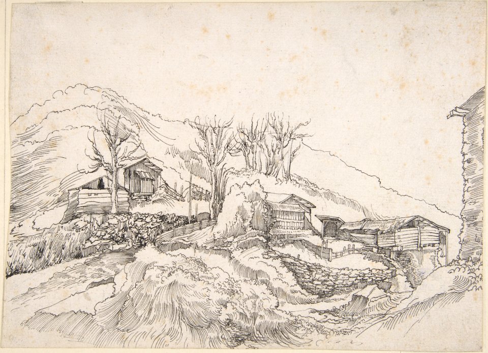 Cottages in a Rocky Landscape MET DP810316