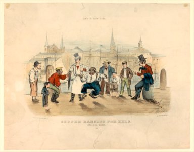 Cuffee Dancing for Eels – Catharine Market (Life in New York) MET DP369453