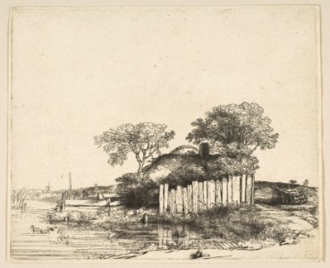 Cottage with a White Paling MET DP814588