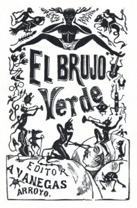 Demons troubling a sick man in bed, illustration for 'El Brujo Verde (The Green Magician)' edited by Antonio Vanegas Arroyo MET DP874476
