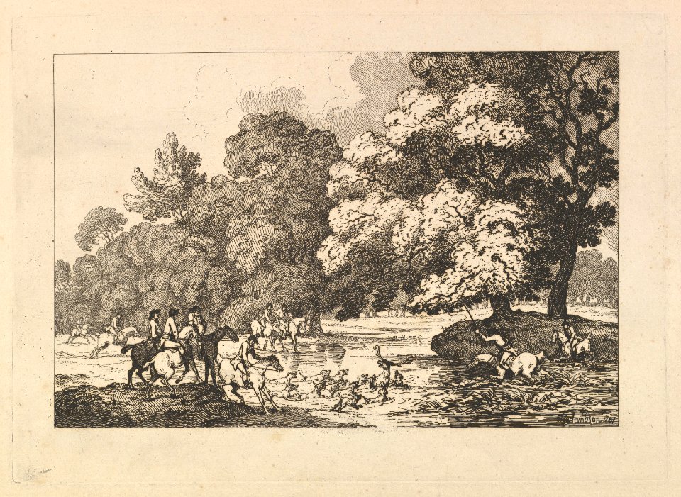 Deer Hunting – A Landscape Scene MET DP823310
