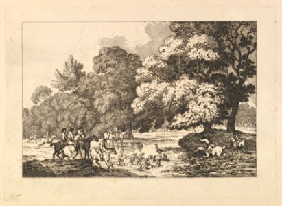 Deer Hunting – A Landscape Scene MET DP823310