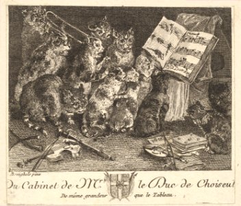 Concert of Cats, after the painting in the collection of the Duc de Choiseul MET DP825762