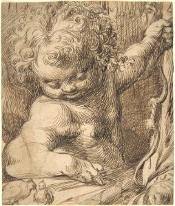 Cupid with Two Doves MET DP805970
