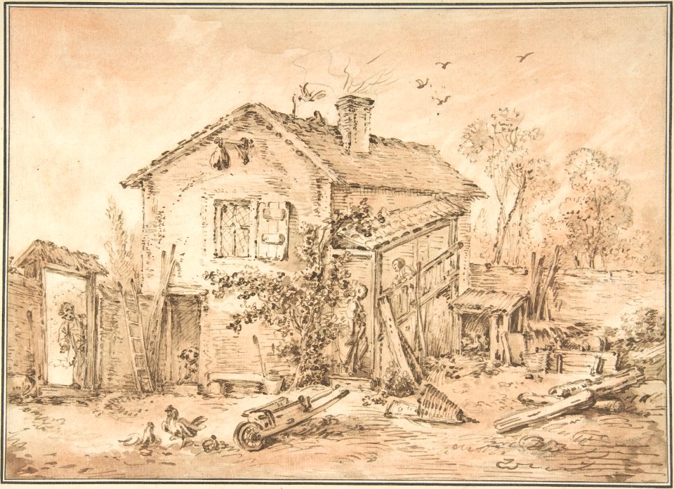 Cottage with Figures MET DP805478