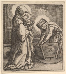 Copy of The Virgin and Child with Saint Anne at the Cradle MET DP833063