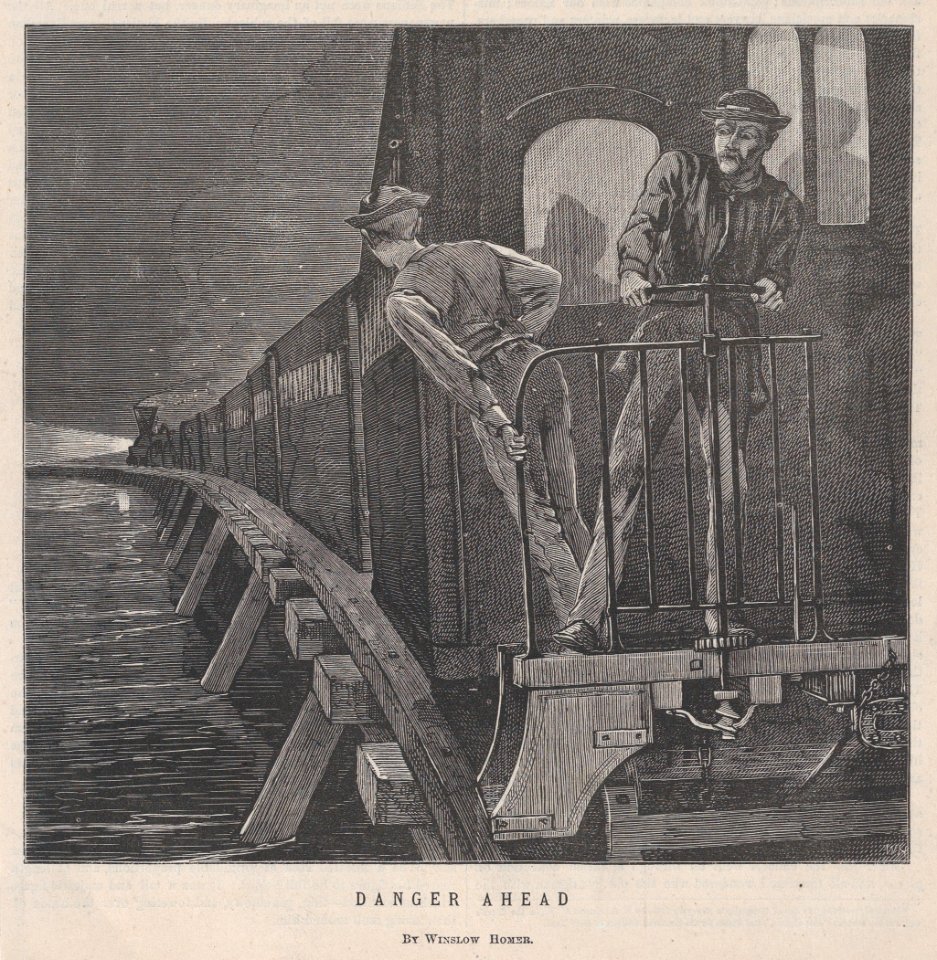 Danger Ahead – By Winslow Homer (Appleton's Journal, Vol. III) MET DP875259