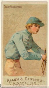 Count Vauvineaux, from the Racing Colors of the World series (N22a) for Allen & Ginter Cigarettes MET DP835171