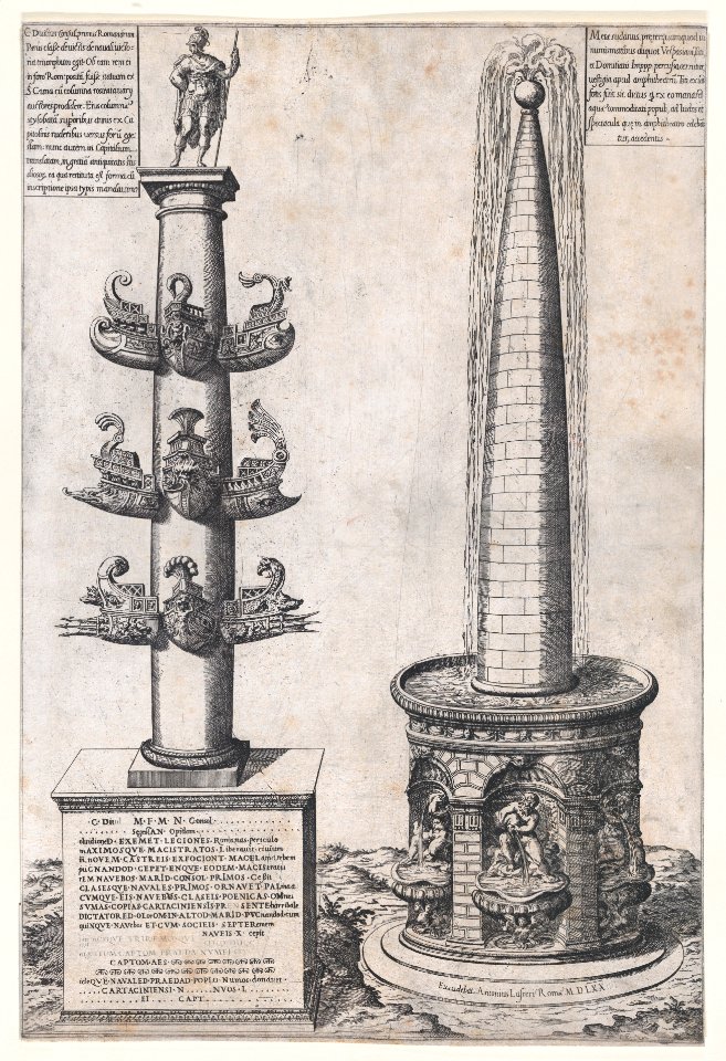 Column of Dilius and Obelisque Fountain MET DP870257