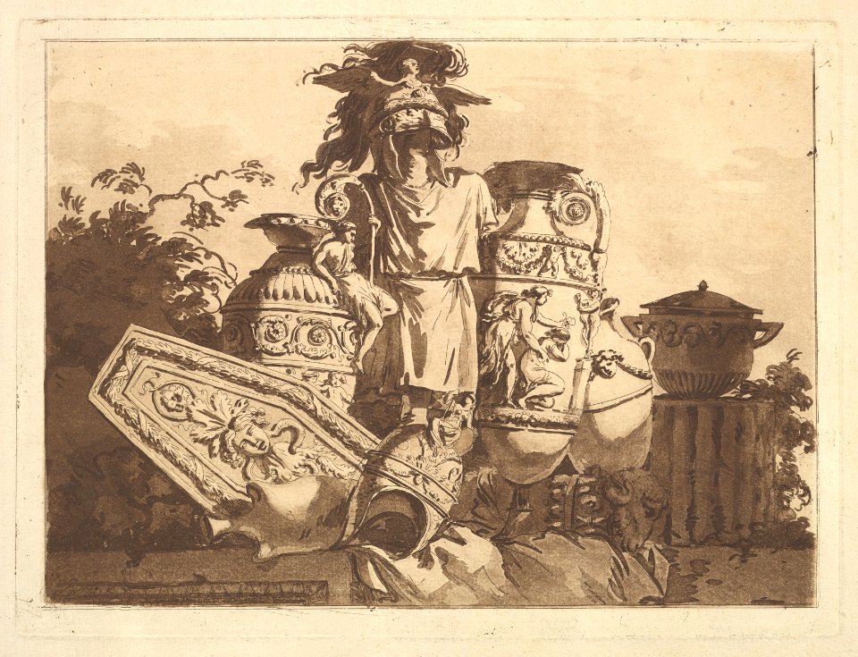 Composition with antiquities, from Recueil de Compositions par Lagrenée Le Jeune (Collection of Compositions by Lagrenée the Younger) MET DP829287