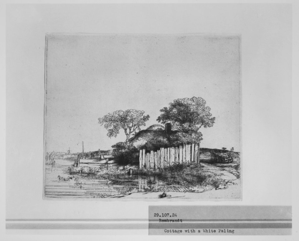 Cottage with a White Paling MET MM7166