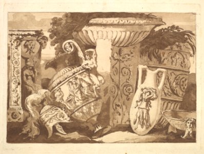 Composition with the Antique Fragments and a Leaning Vase, from Recueil de Compositions par Lagrenée Le Jeune (Collection of Compositions by Lagrenée the Younger) MET DP829289