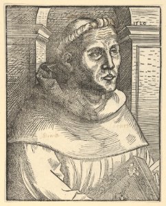Copy of Luther as an Augustinian Friar, Half Length MET DP841846