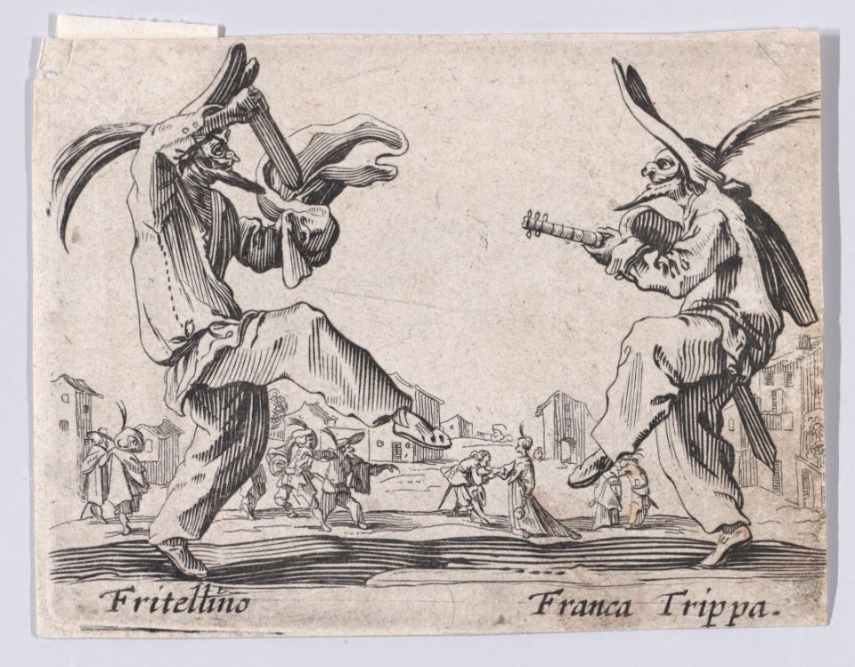 Copy of Franca Trippa and Fritellino, from Balli di Sfessania (Dance of Sfessania) Met DP890479