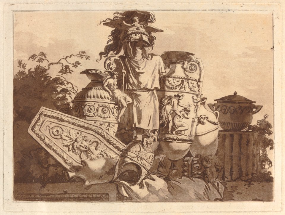 Composition with antiquities, from Recueil de Compositions par Lagrenée Le Jeune (Collection of Compositions by Lagrenée the Younger) MET DP104595
