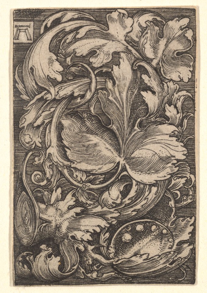 Copy of Leaf Ornament with Lilies of the Valley MET DP833103