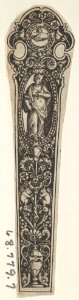 Copy of a Design for a Knife Handle with the Personification of Faith MET DP837177