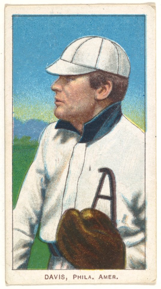 Davis, Philadelphia, American League, from the White Border series (T206) for the American Tobacco Company MET DP845128