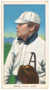 Davis, Philadelphia, American League, from the White Border series (T206) for the American Tobacco Company MET DP845128