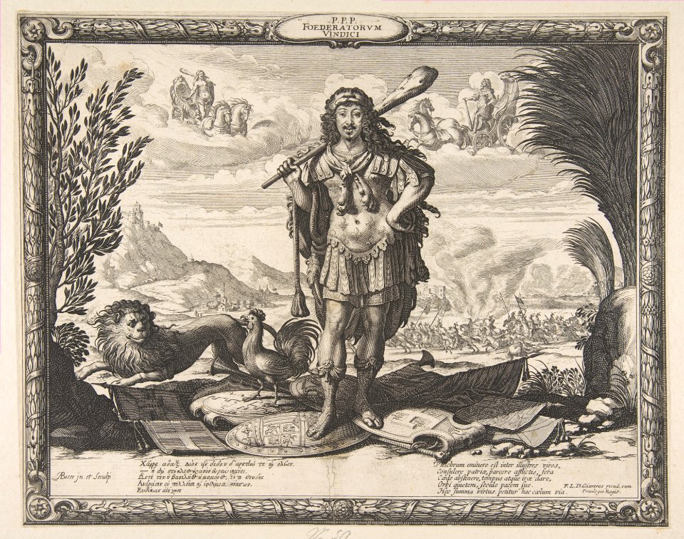Declaration of War on Spain by Louis XIII- The King as Hercules MET DP818051