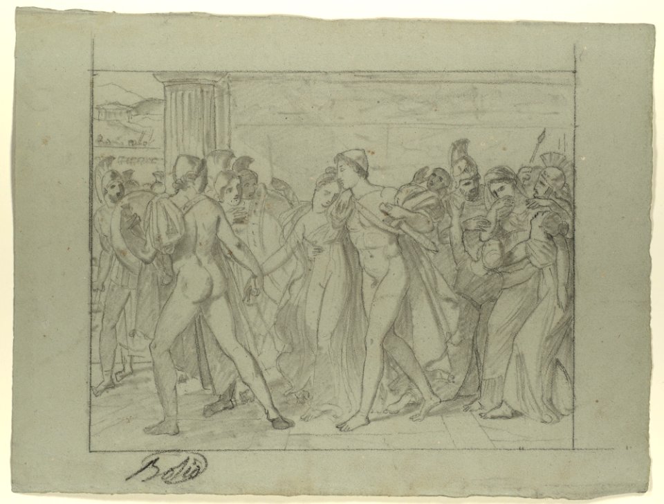 Composition Study for 'Castor and Pollux Freeing Helen' MET DP119725