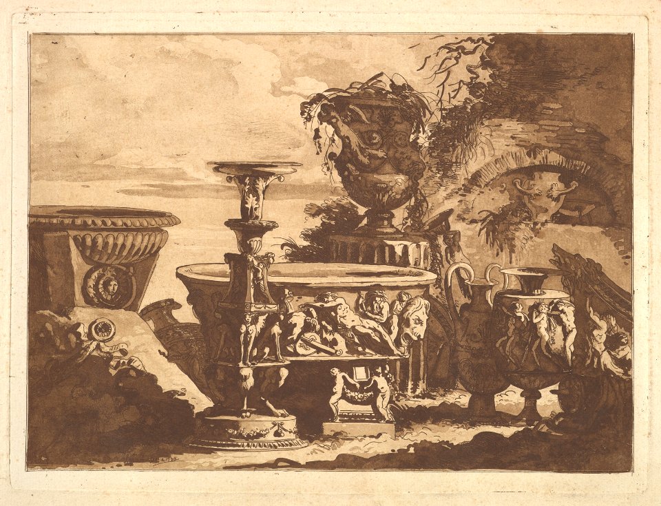 Composition with the Medici Vase, from Recueil de Compositions par Lagrenée Le Jeune (Collection of Compositions by Lagrenée the Younger) MET DP829288