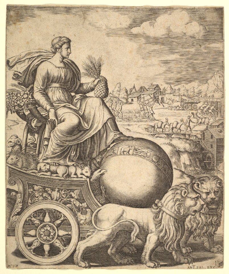 Cybele in her chariot drawn by two lions MET DP824411