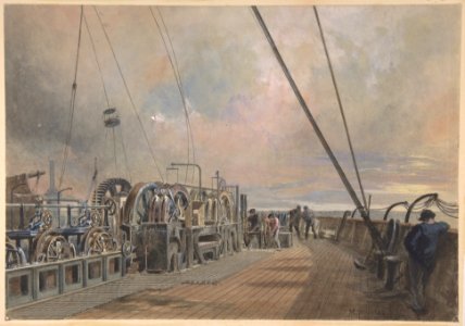 Deck of Great Eastern, Aft- the Paying-out Machinery MET DP801234