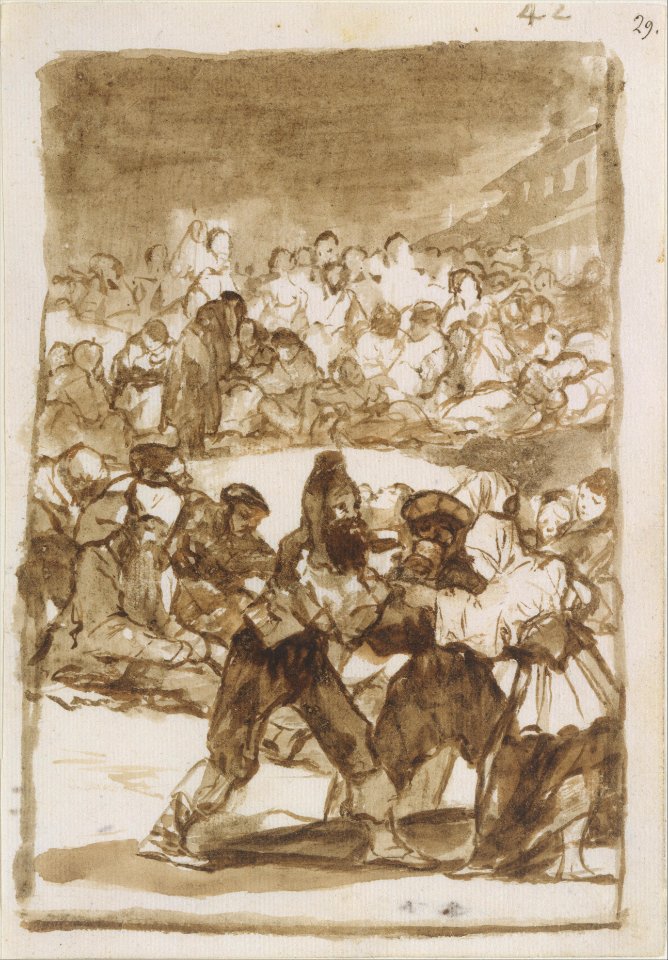 Crowd in a Circle; Images of Spain Album (F), page 42 MET DT222041