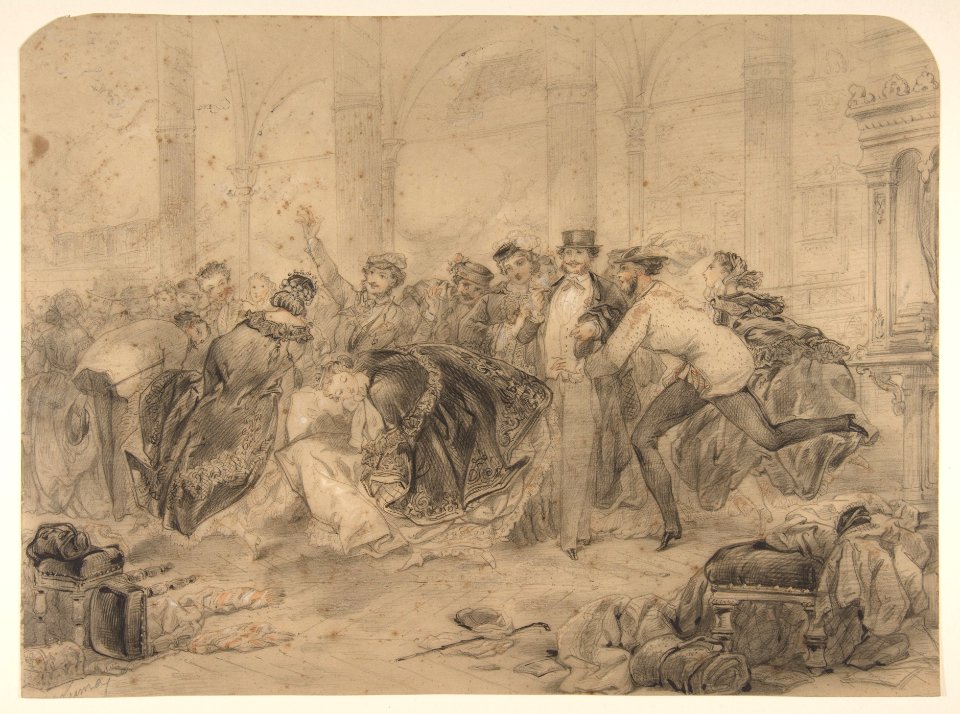 Crowd Leaving a Theatre -?- MET DP811951