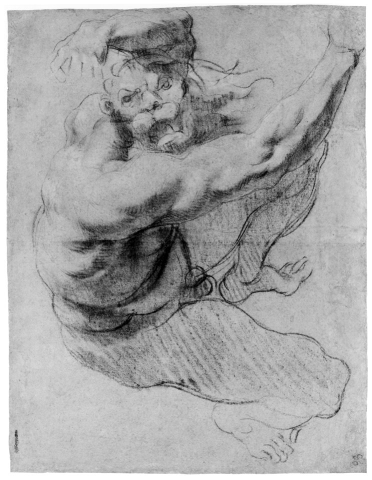 Crawling Male Figure (Study for Cacus). MET 269693