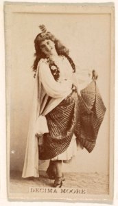 Decima Moore, from the Actresses series (N245) issued by Kinney Brothers to promote Sweet Caporal Cigarettes MET DP859159