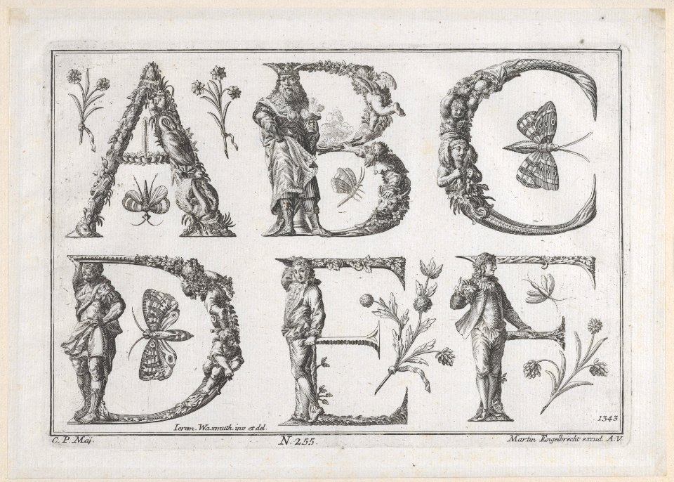 Decorated Roman alphabet MET DP855610
