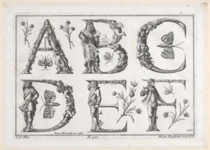 Decorated Roman alphabet MET DP855610
