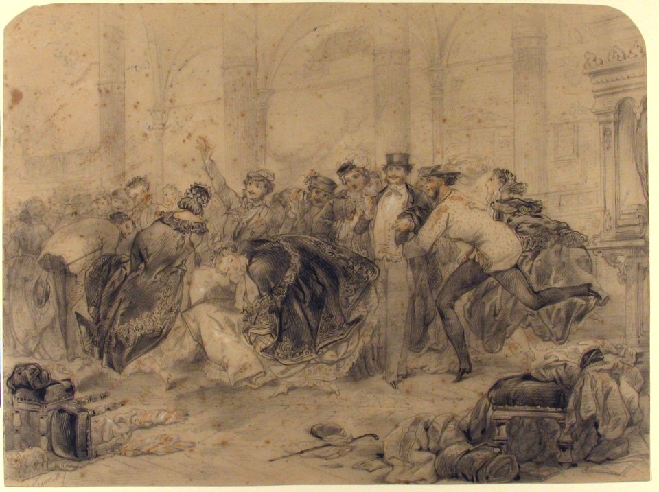 Crowd Leaving a Theatre -?- MET 58.512.2