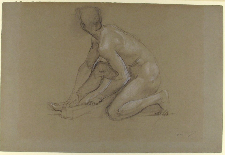 Crouching Nude Male Figure MET 1989.195
