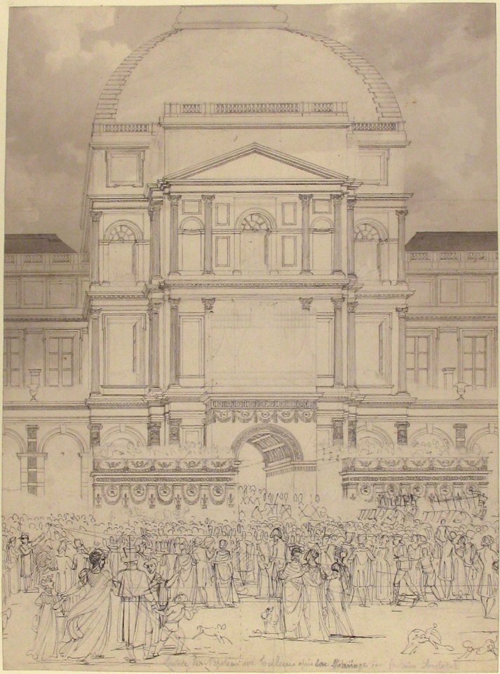 Crowd in Front of the Tuileries Palace During the Wedding of Napoleon to Marie-Louise of Austria MET 1971.513.25