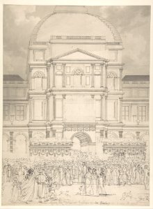 Crowd in Front of the Tuileries Palace During the Wedding of Napoleon to Marie-Louise of Austria MET DP810357