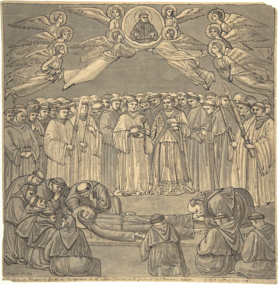 Death of St. Francis, after Giotto, upper Church S. Francesco, Assisi MET DP805896
