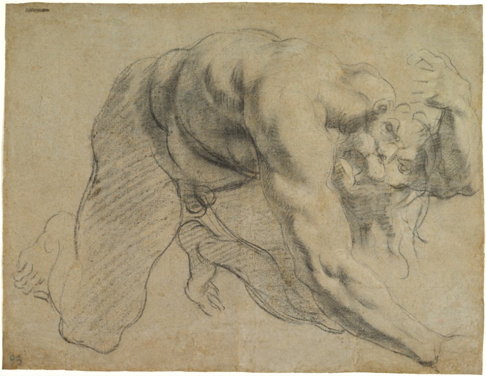 Crawling Male Figure (Study for Cacus). MET DP820206