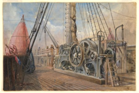 Deck of the Great Eastern, the Cable Trough, etc., 1866 MET DP820957