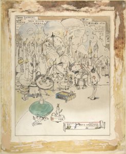 Confessions of an Inquiring Spirit, No. 3 (recto); Study for a scene with ten imaginary creatures (verso) MET DP800898