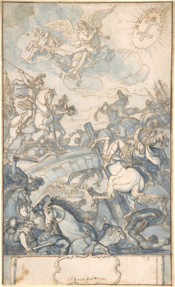 Constantine's Battle at the Milvian Bridge MET DP803133