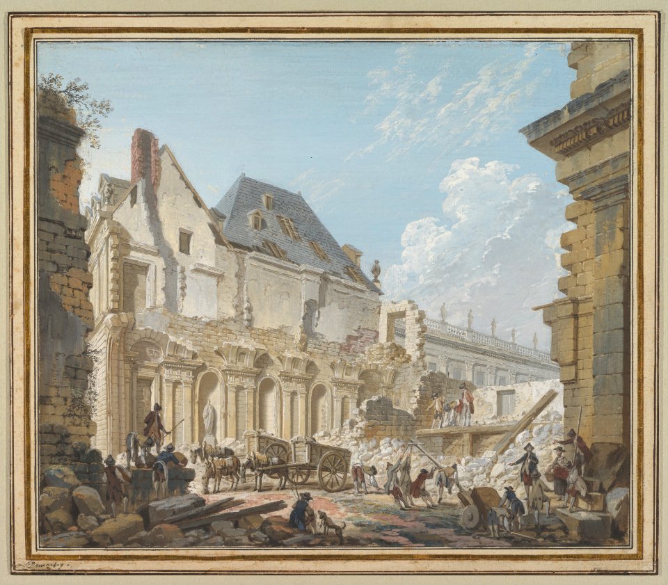 Demolition of the Old Vestibule of the Palais-Royal, Paris MET DP818893