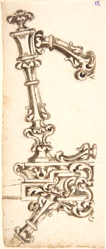 Decorated Support for Rear of a Carriage MET DP802665