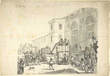 Delivery Entrance of Palais des Beaux Arts at the Exposition Universelle of 1855 MET DP801080