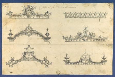 Cornices for Beds or Windows, in Chippendale Drawings, Vol. I MET DP104168